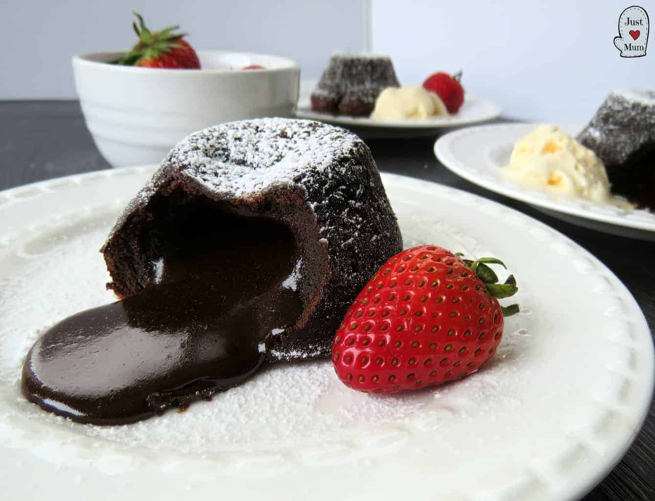 Easy Chocolate Lava Cakes - Just a Mum's Kitchen