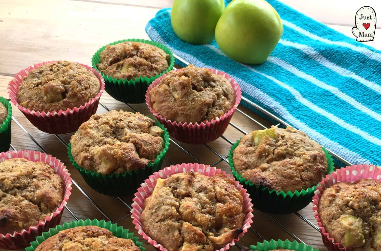 Just A Mum's Healthy Apple & Maple Syrup Muffins