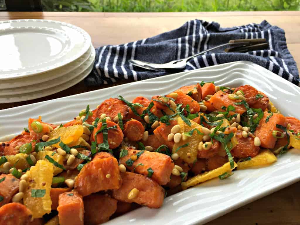Roasted Kumara, Carrot & Orange Summer Salad Just a Mum's Kitchen