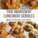 Quick Two Ingredient Scrolls for Snacks & Everyday Baking Pinterest Pin