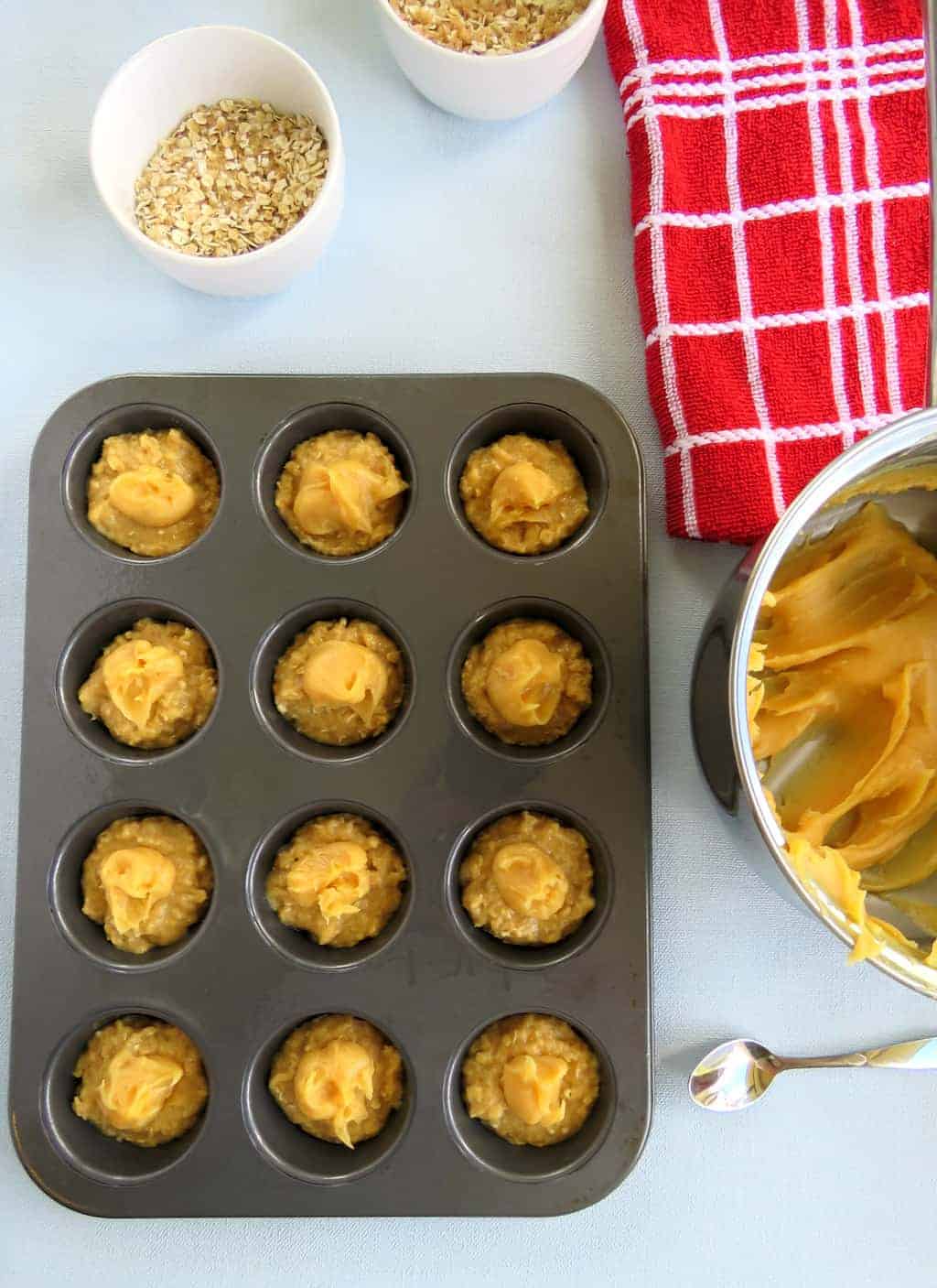 Just A Mum's ANZAC Muffins with a Caramel Filling