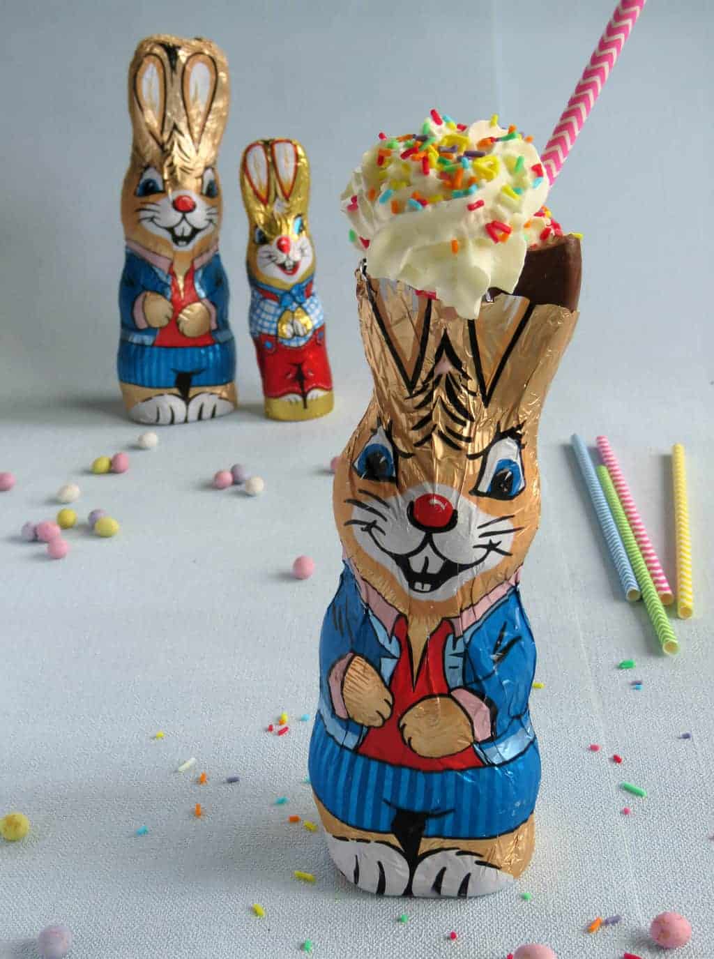 Just A Mum's Chocolate Easter Bunny Milkshakes