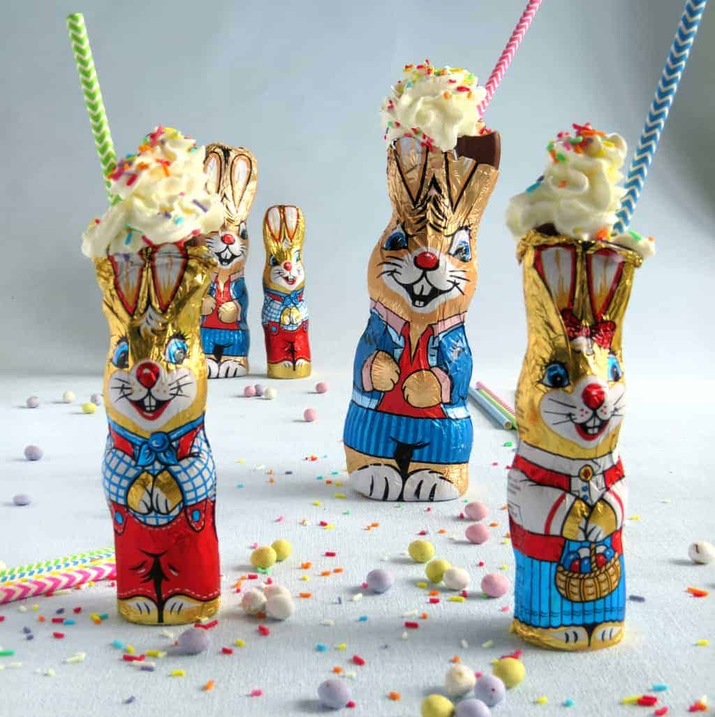 Just A Mum's Chocolate Easter Bunny Milkshakes