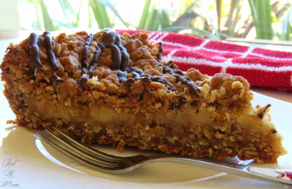 Just A Mum Caramel Anzac Slice