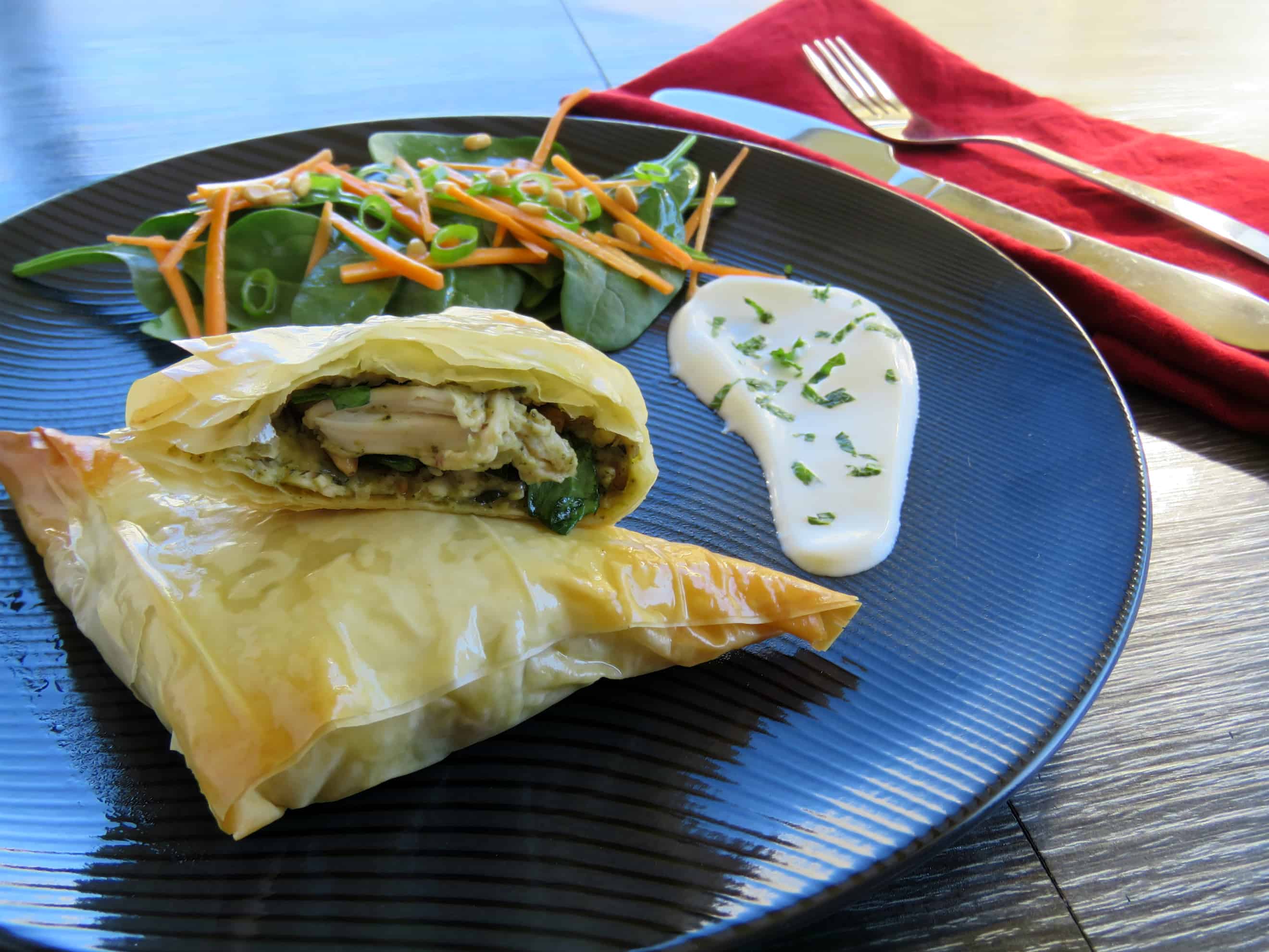 Just A Mum Mascarpone Filo Chicken Parcels