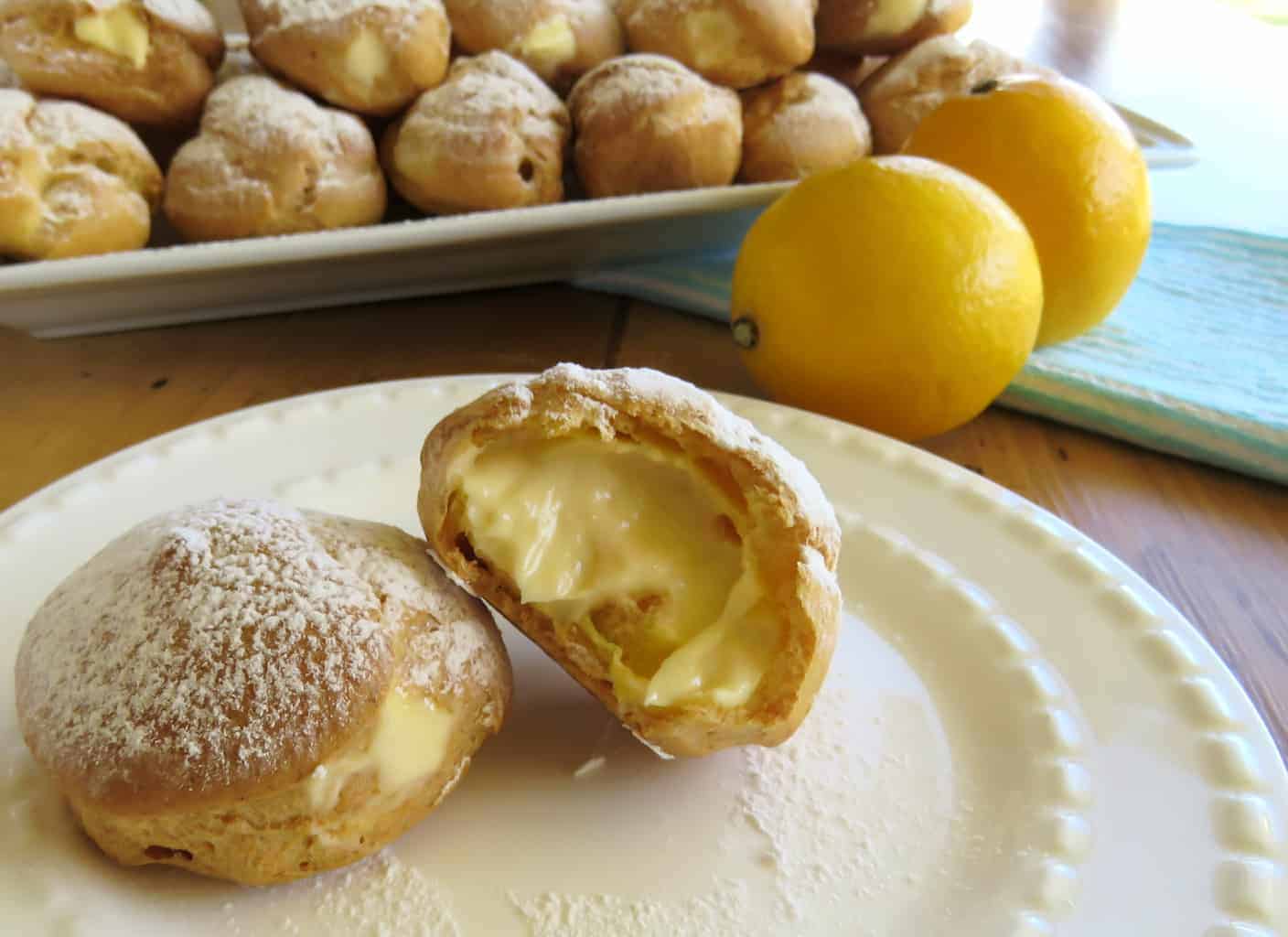 Just A Mum's Creme Fraiche Lemon Profiteroles