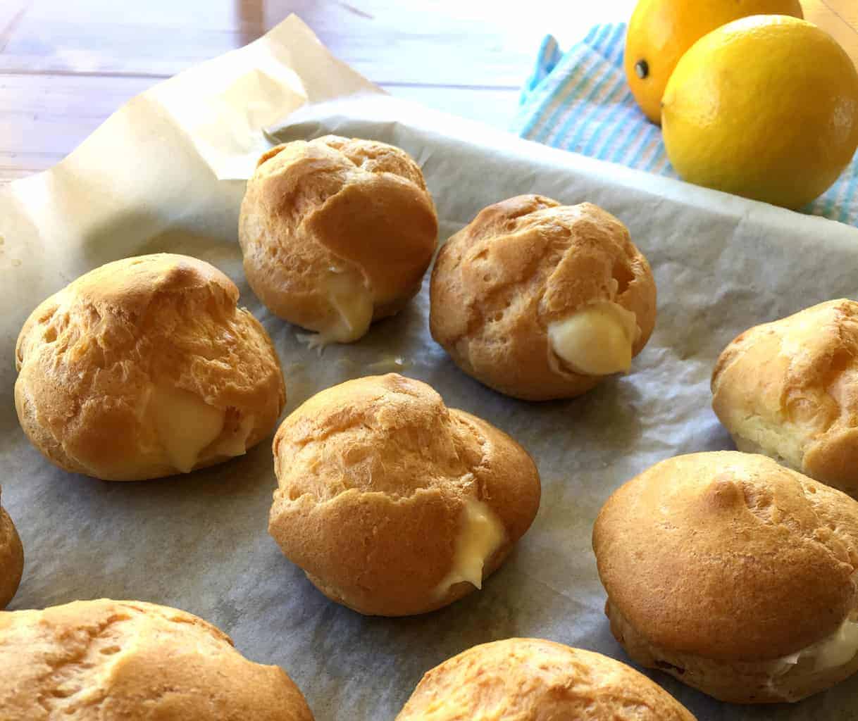 Just A Mum's Creme Fraiche Lemon Profiteroles