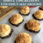 Simple 3 Ingredient Coconut Macaroons Pinterest Pin