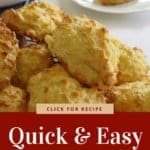 Super Quick & Easy Cheese Puffs Pinterest Pin