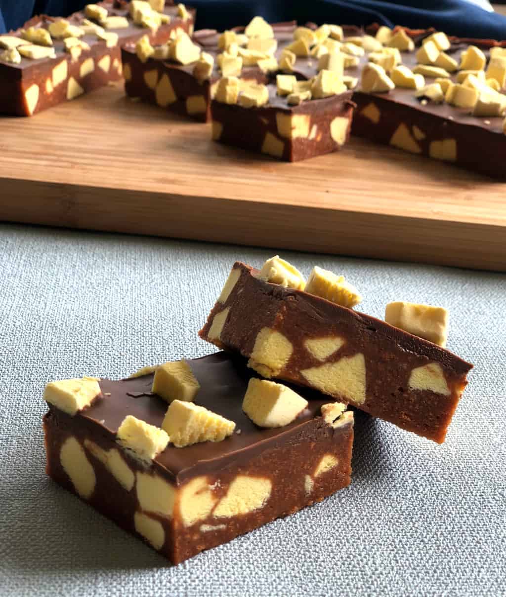 Just A Mum's Banana Lolly Chocolate Slice 