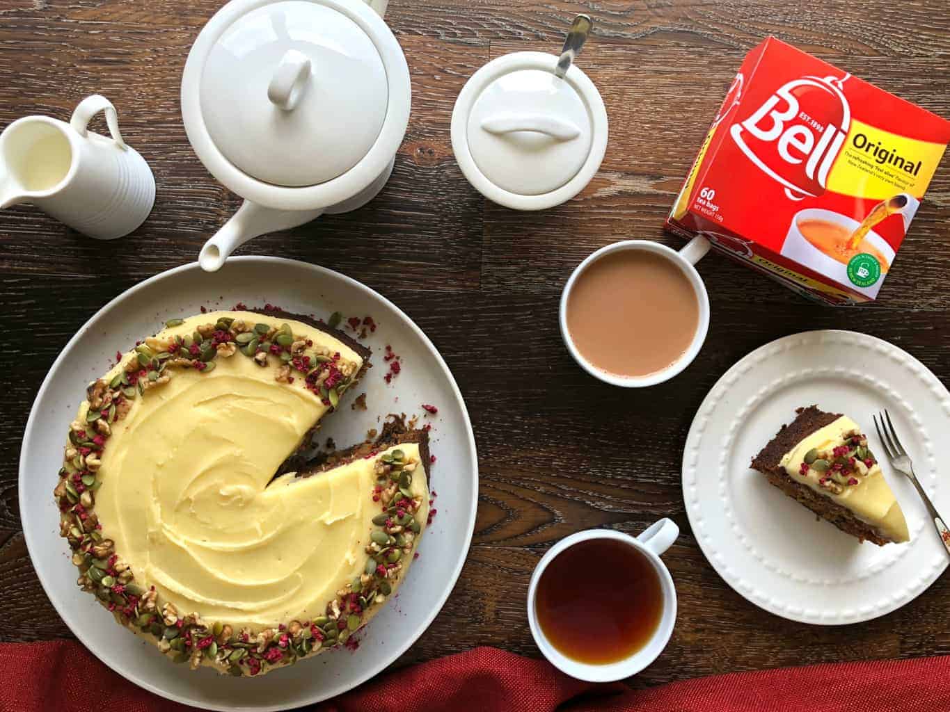 Carrot Cake and Bell Tea Just A Mum