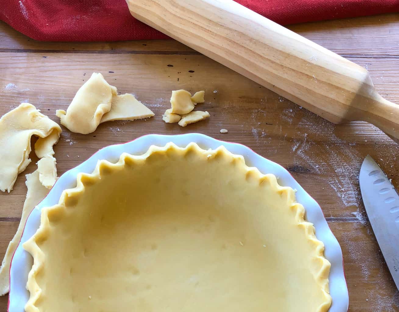 Preparing the Crust for Quiche Lorraine