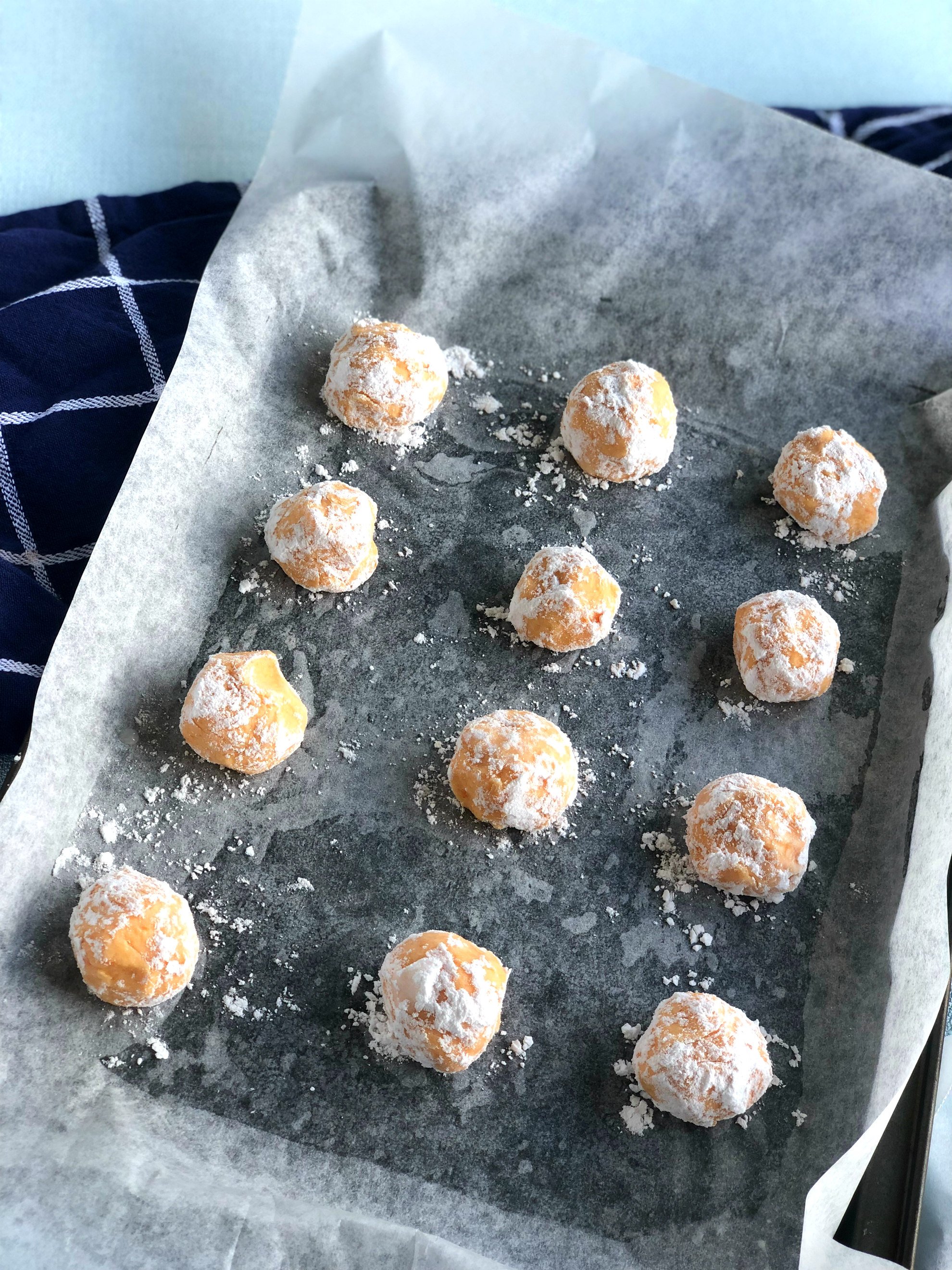 Cookies ready to go in the oven 