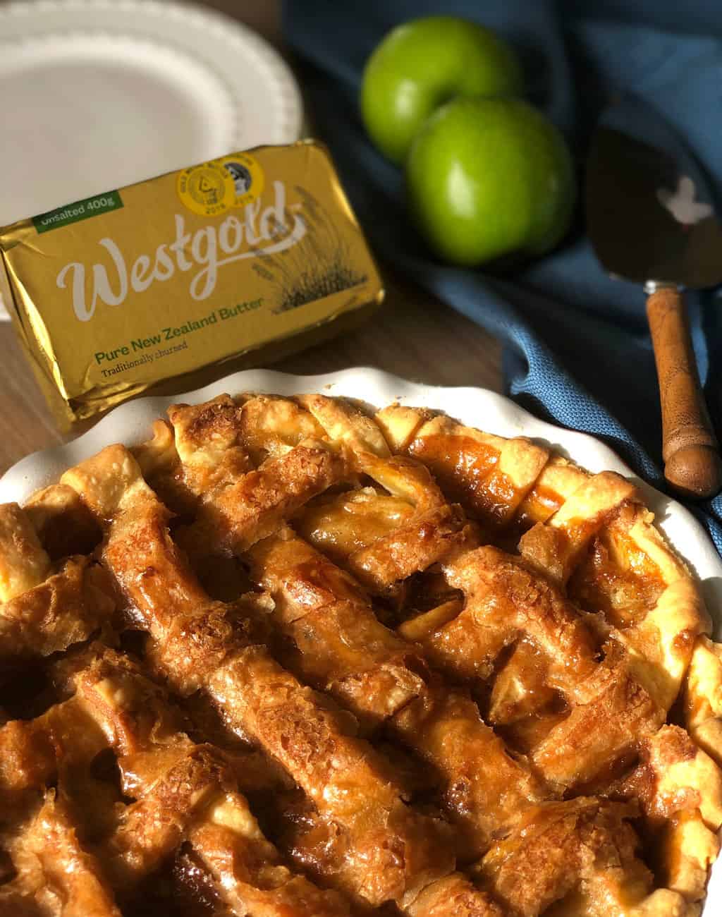 Westgold Butter Partnered with me for Caramel Apple Pie