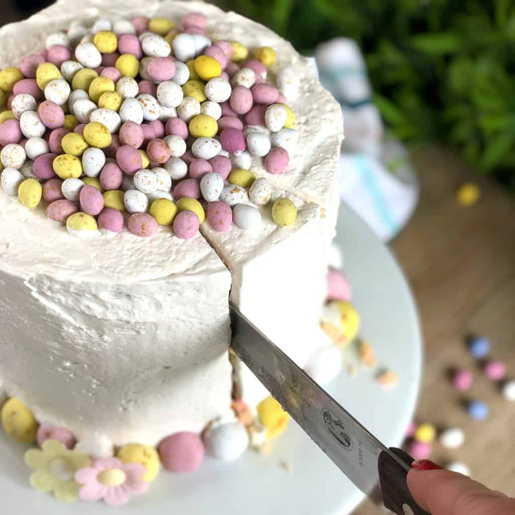 Just A Mums Easter Spectacular Cake with Honey Meringue Frosting