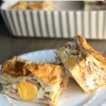 Easy Bacon and Egg Pie for Busy Family Nights Pinterest Pin