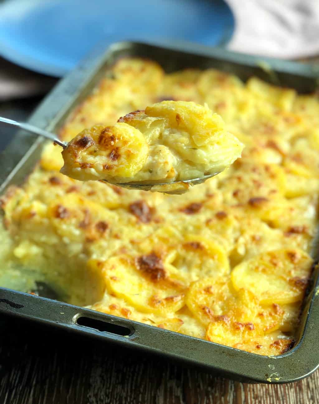 Spoonful of the best Scalloped Potatoes