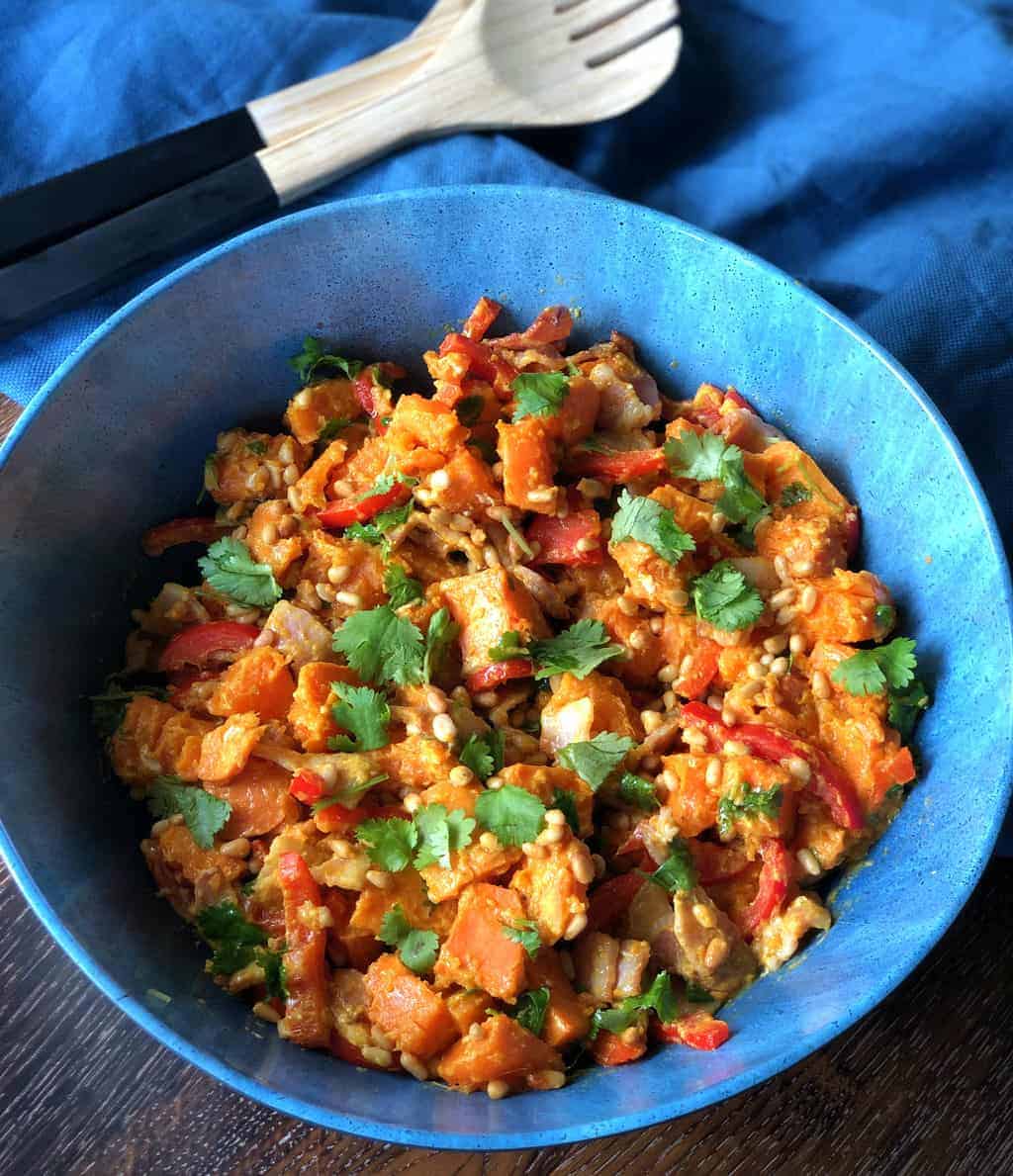 Just A Mum's Delicious Kumara and Bacon Salad 