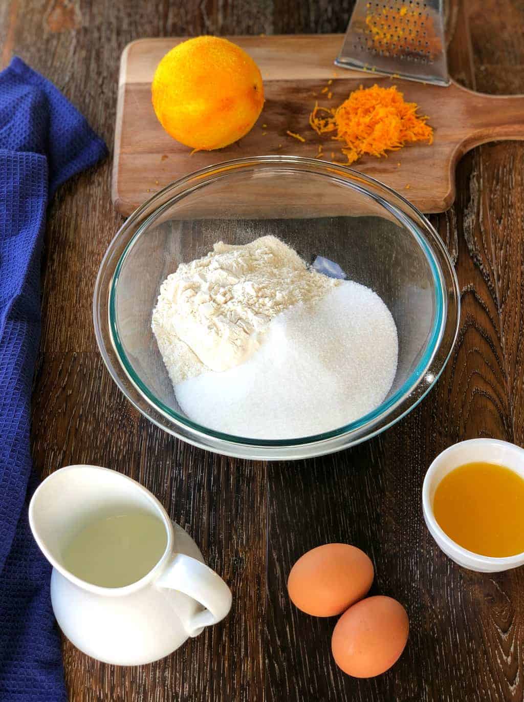 Ingredients for Orange Muffins