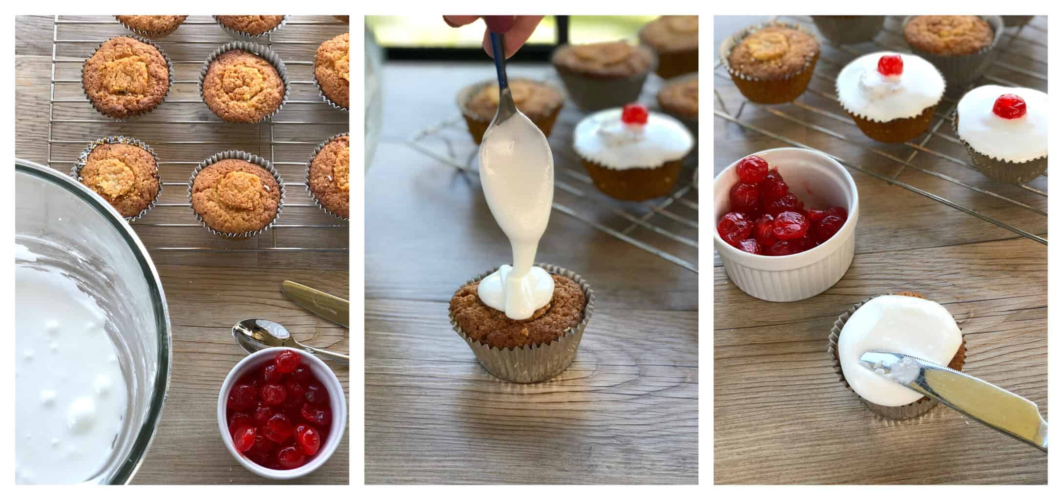 Royal Icing Cupcakes for Christmas