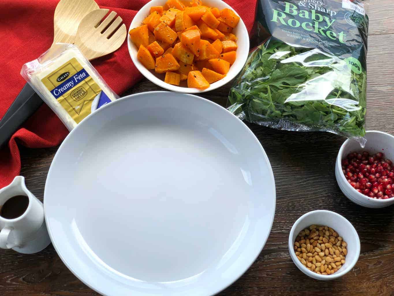 Ingredients for Butternut Salad