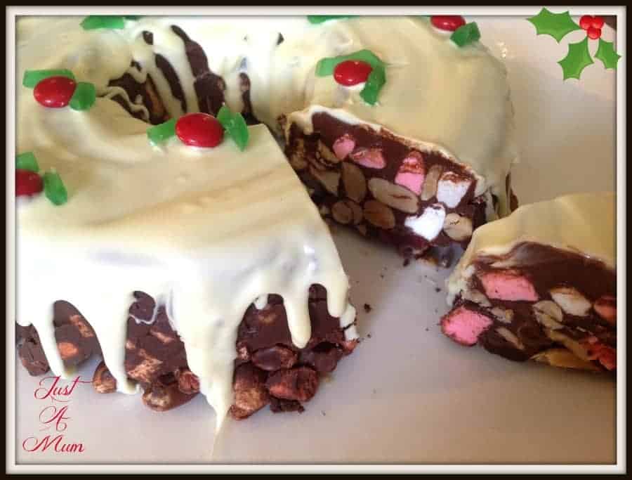 Just A Mums Rocky Road Christmas Pudding Wreath