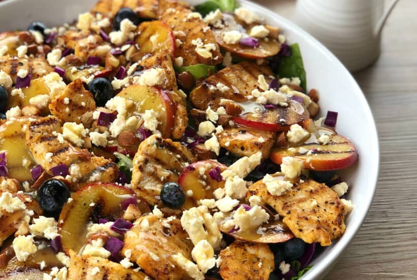 Just A Mum Pinterest Chicken & Nectarine Summer Salad