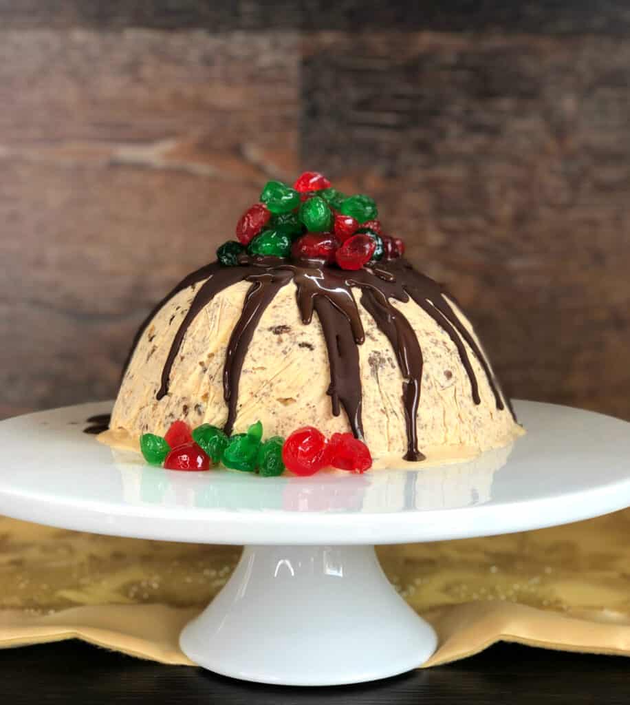 Christmas Cake Ice Cream Pudding - Just a Mum