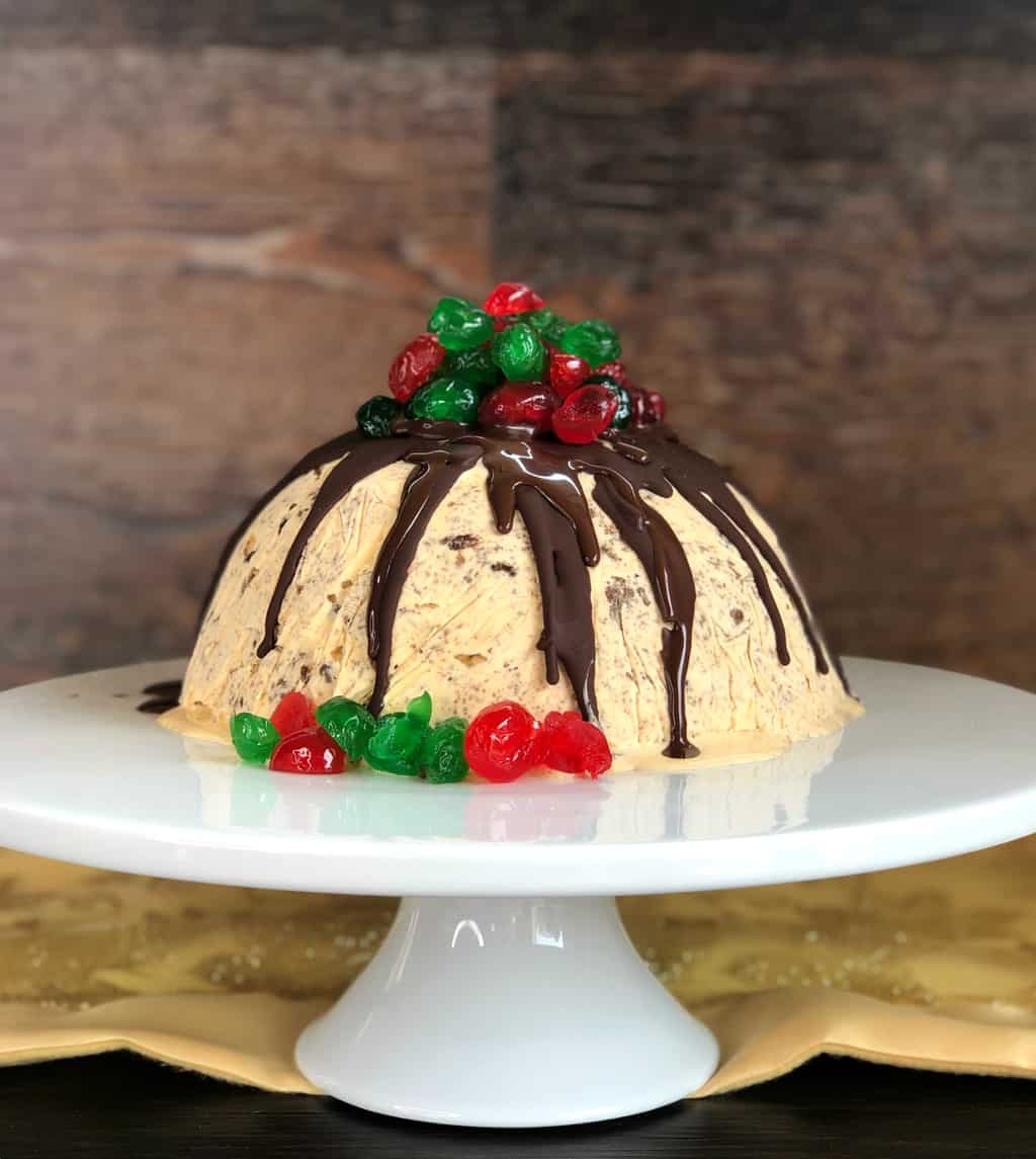 Christmas Cake Ice Cream Pudding 