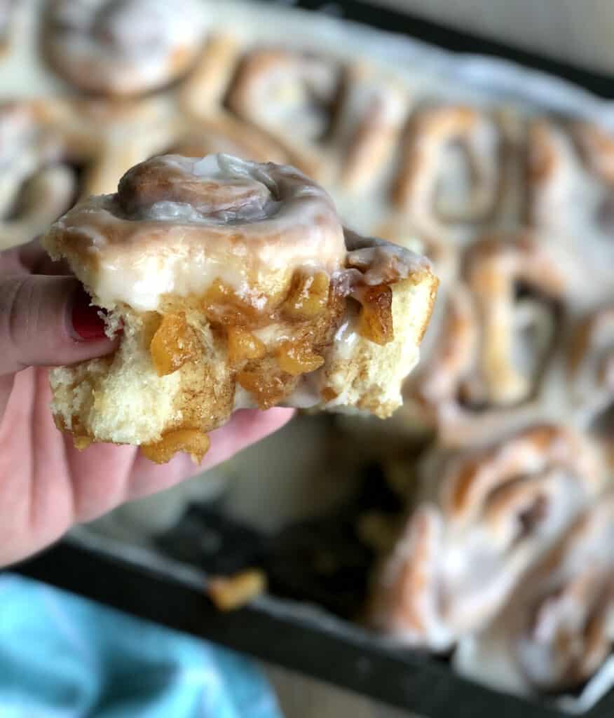 Glazed Apple Cinnamon Soft Rolls - Just a Mum's Kitchen