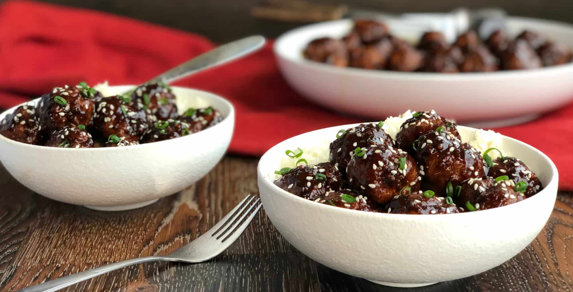 Just A Mum Sticky Asian Meatballs 