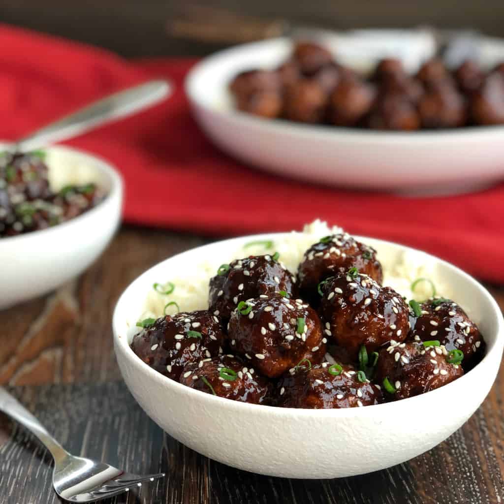 The Best Sticky Asian Meatballs