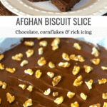 Classic Kiwi Afghan Biscuit Slice Pinterest Pin