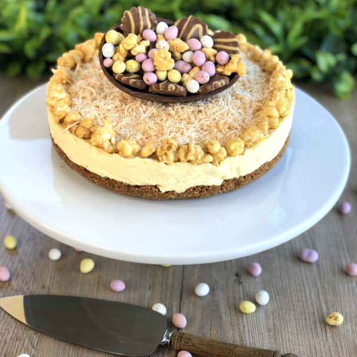 Toasted Coconut Easter Cheesecake