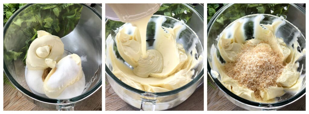 How to Make White Chocolate & Toasted Coconut Cheesecake Filling