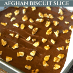 Easy Afghan Biscuit Slice Recipe Pinterest Pin