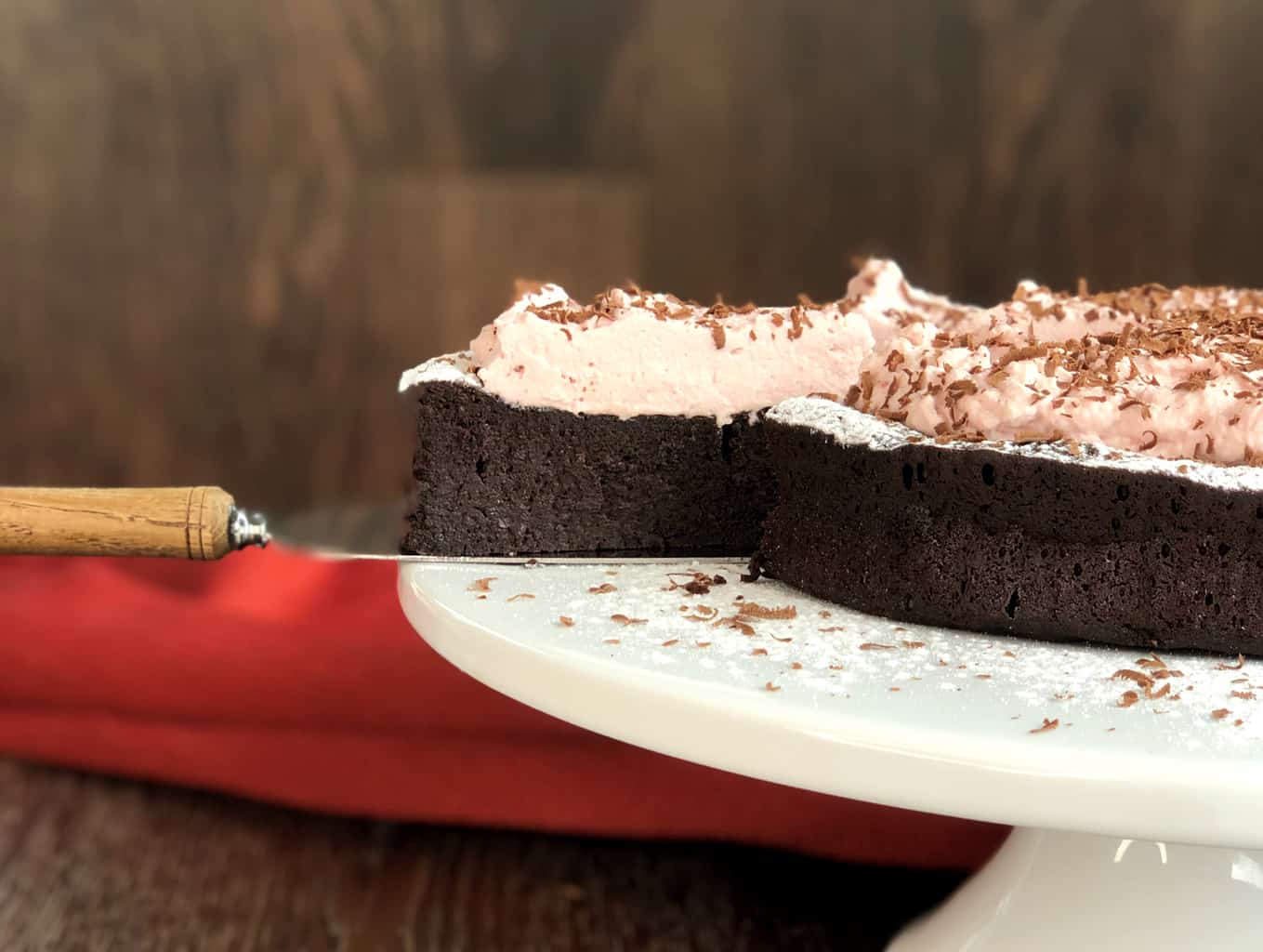 Slice of The Best Gluten Free Chocolate Cake 