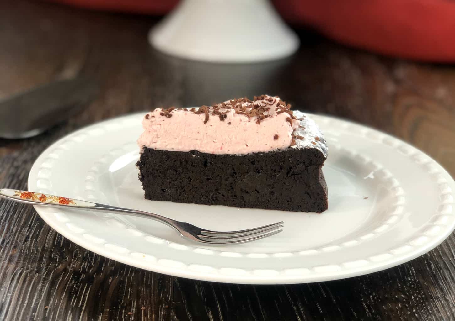 Piece of the best Flourless Chocolate Cake 