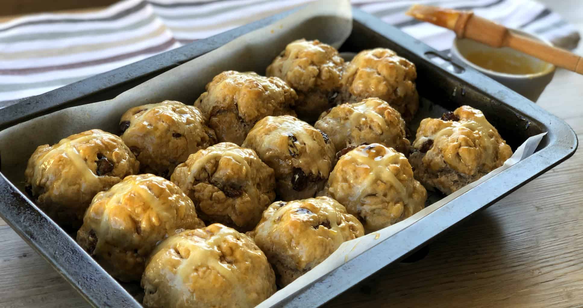 Freshly Baked Hot Cross Scones 