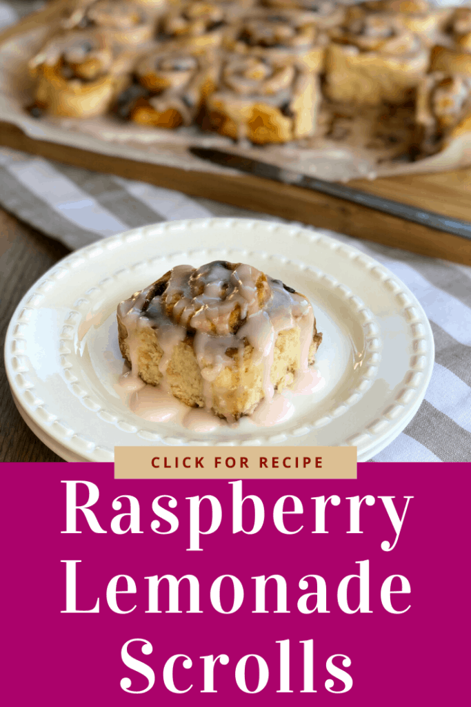 Raspberry Lemonade Scrolls | Just a Mum's Kitchen