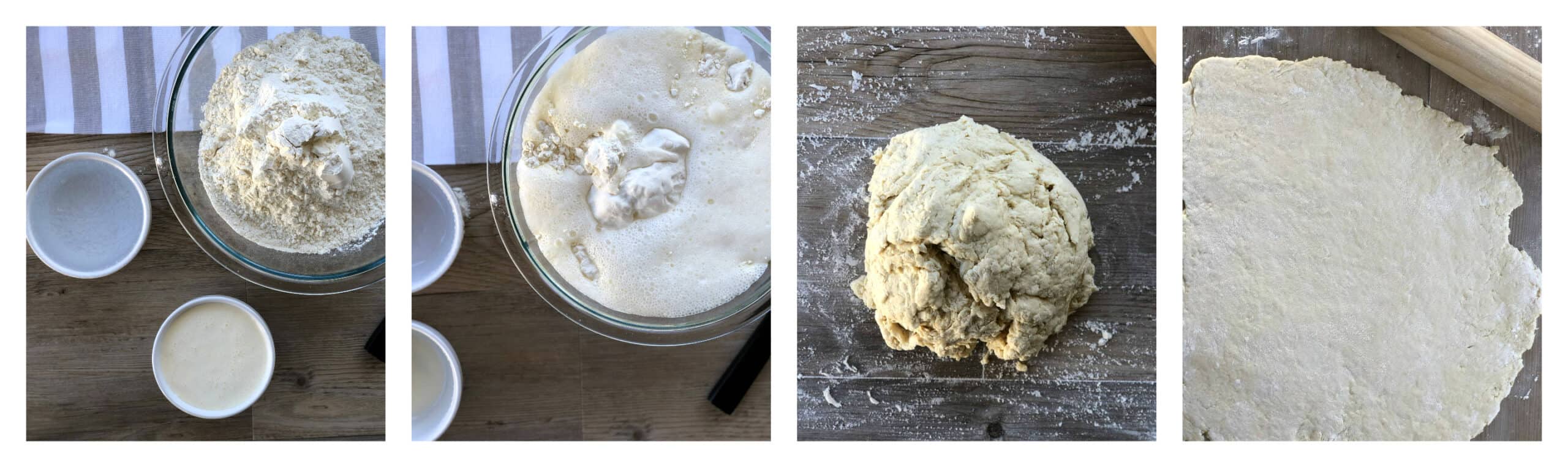 Method for making 3 ingredient lemonade and cream scone scrolls