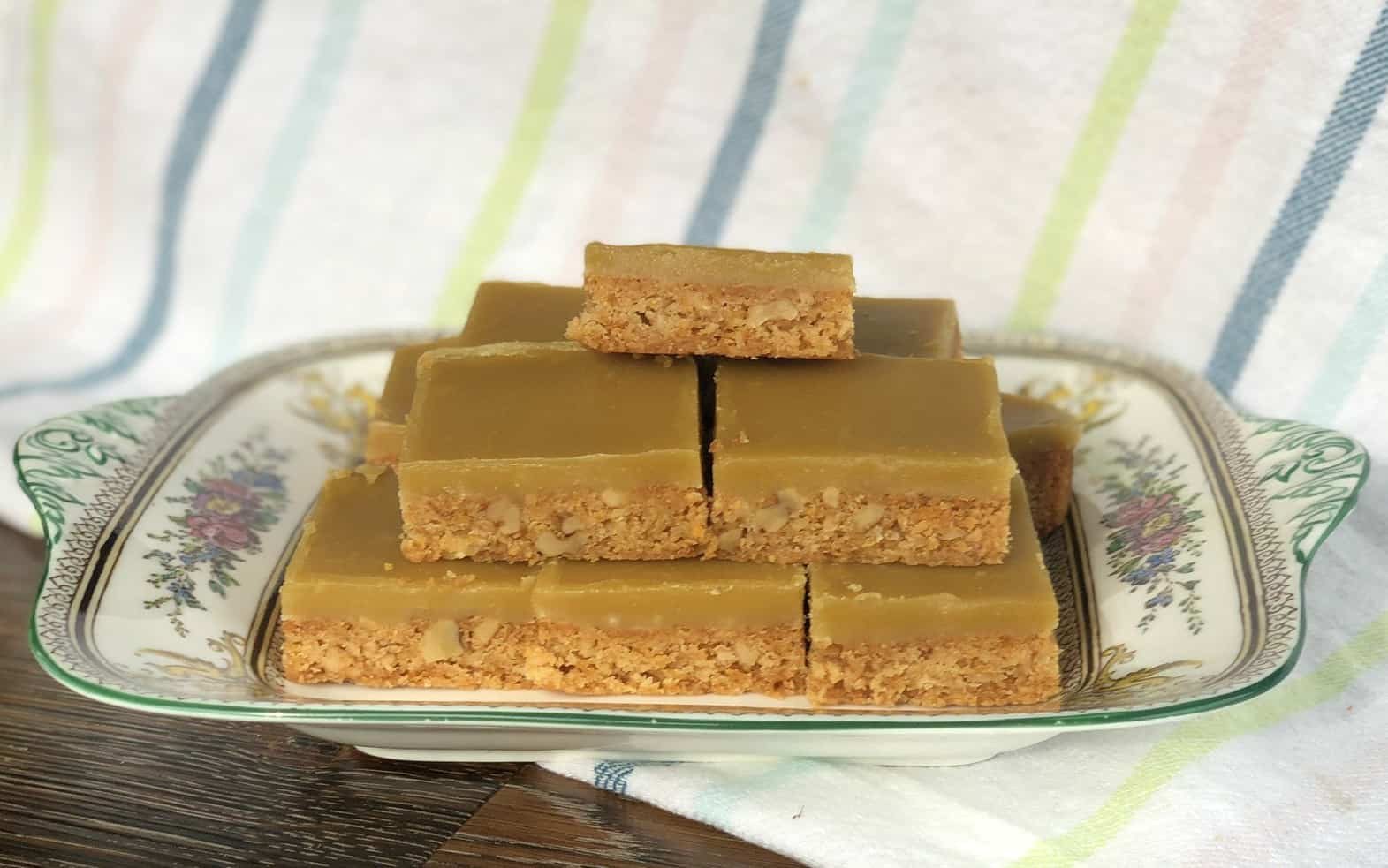 Walnut Slice Served on Wedgwood Bone China