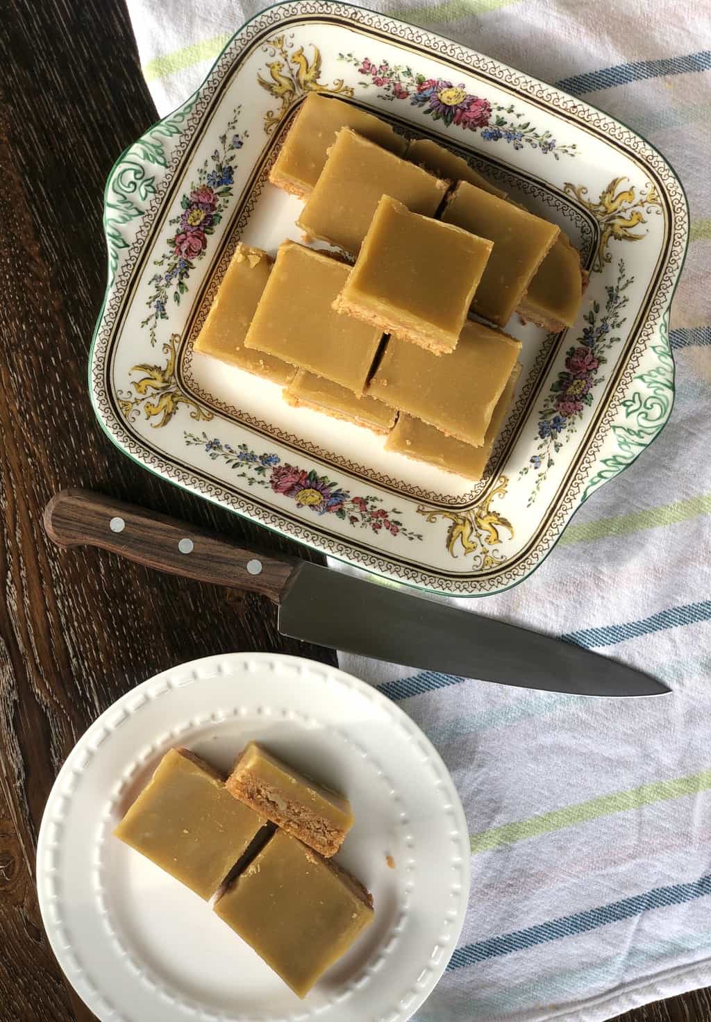 Overhead shot of grandma's walnut slice 