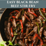 Easy Black Bean Beef Stir Fry Recipe Pinterest Pin