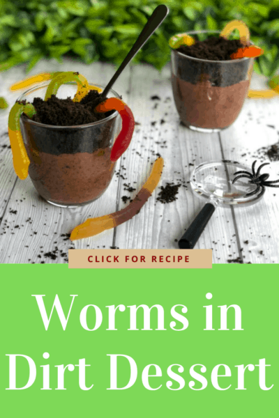 Worms in Dirt Dessert - Just a Mum's Kitchen