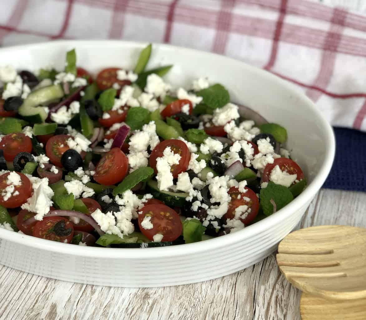 Greek salad with feta 