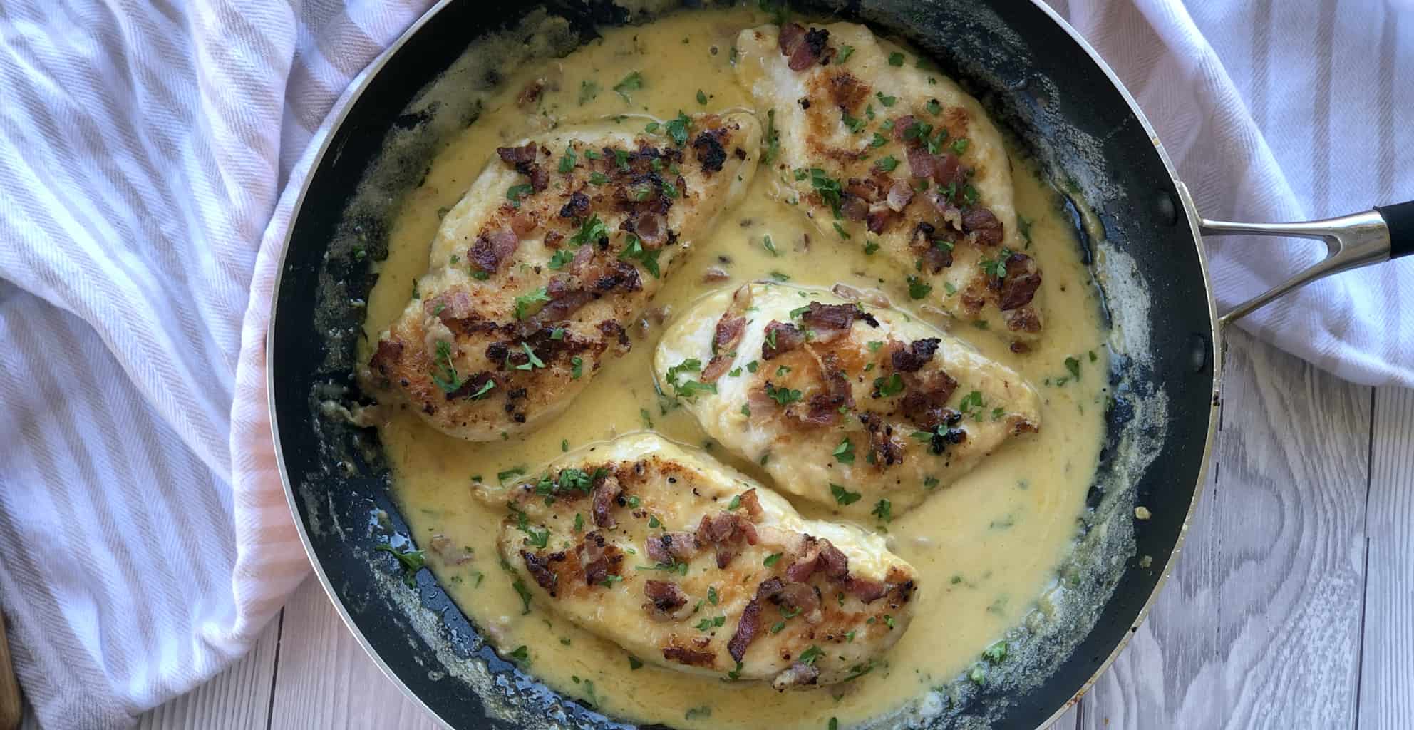 Creamy Garlic Bacon Chicken - Just a Mum's Kitchen