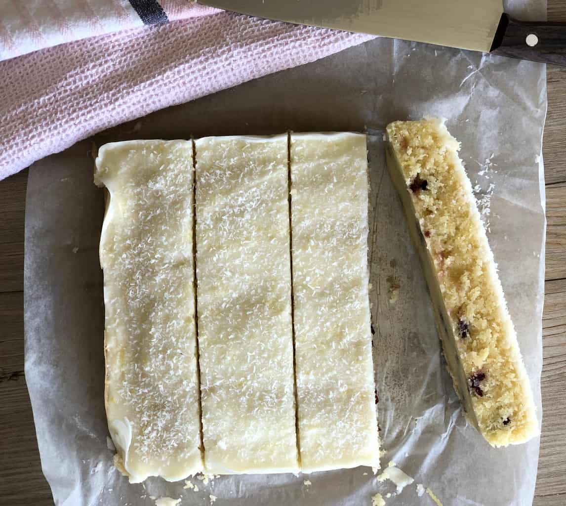 Sliced Coconut Slice 