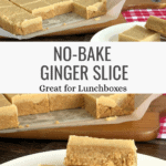 No-Bake Ginger Slice Perfect for Lunchboxes & Sharing Pinterest Pin