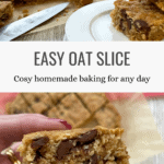 Classic Easy Oat Slice Recipe Everyone Loves Pinterest Pin